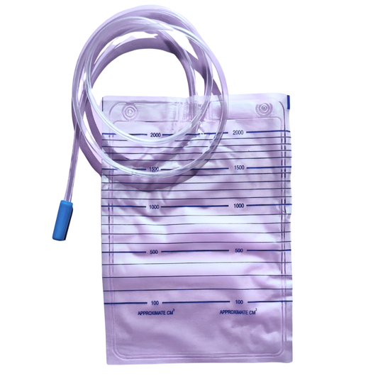 Sacche per Urina Standard 90 cm, Senza Valvola Antireflusso e Senza Scarico, Capienza 2000 ml - Marchio DOC Gardening S.r.l.