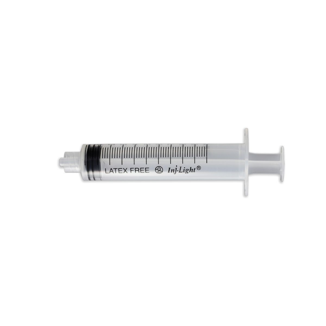 Siringhe Ipodermiche INJ/LIGHT Senza Ago, Cono Luer Lock, Sterile, Monouso, Latex-Free, Volume 30 ml - Conf. 50 pz