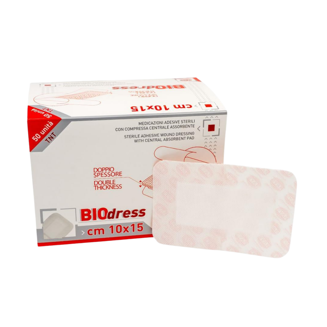 BIOdress Cerotto Adesivo Sterili Misure 8x10 cm/ 10x15 cm
