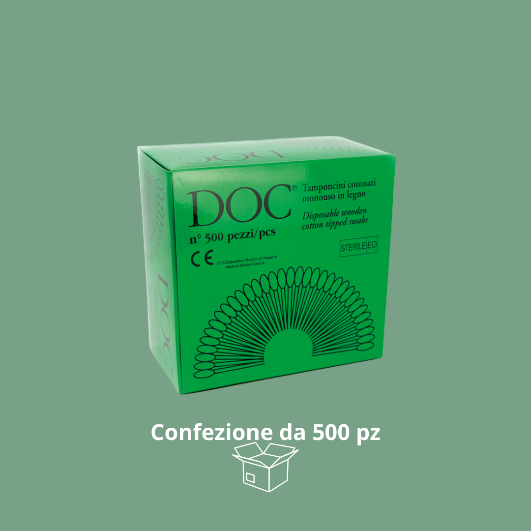 Tamponcini Cotonati Sterili Monouso – Con Manico in Legno (500 pz) Gardening S.r.l.