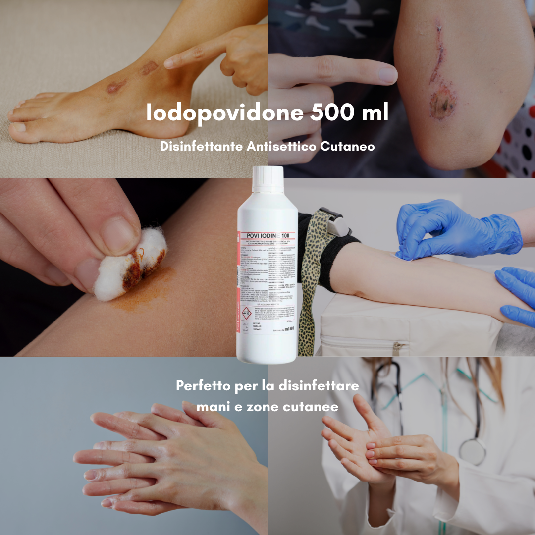 Iodopovidone 500 ml – Disinfettante Antisettico Cutaneo
