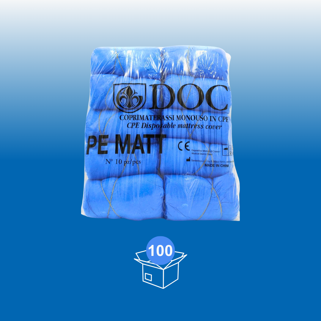 Coprimaterasso Monouso In Cpe Impermeabile, Inodore, Color Blu - Marchio DOC Gardening S.r.l.