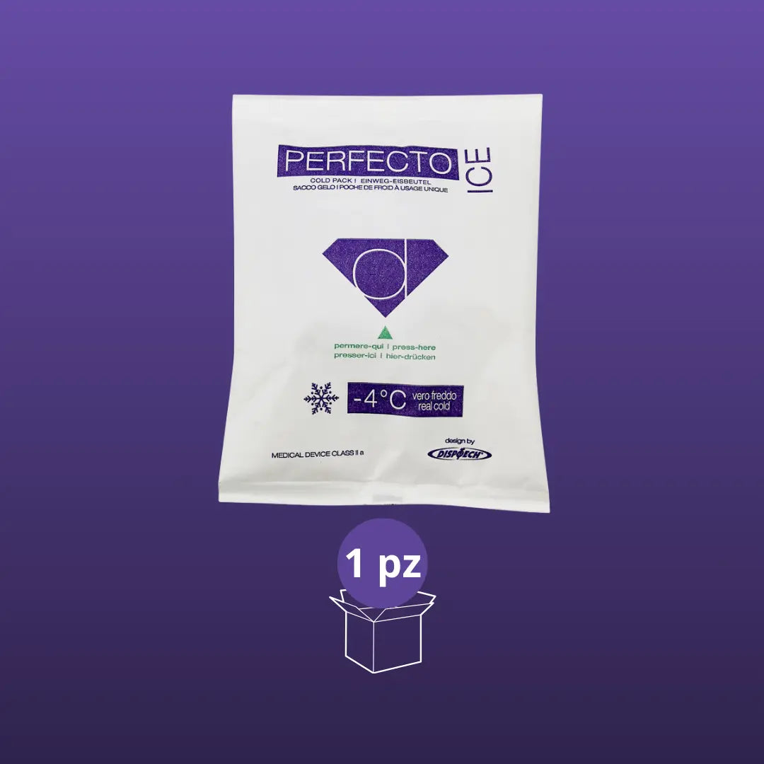 Ghiaccio Istantaneo Monouso -4°C in TNT 14x18 cm - PERFECTO ICE Dispotech Srl