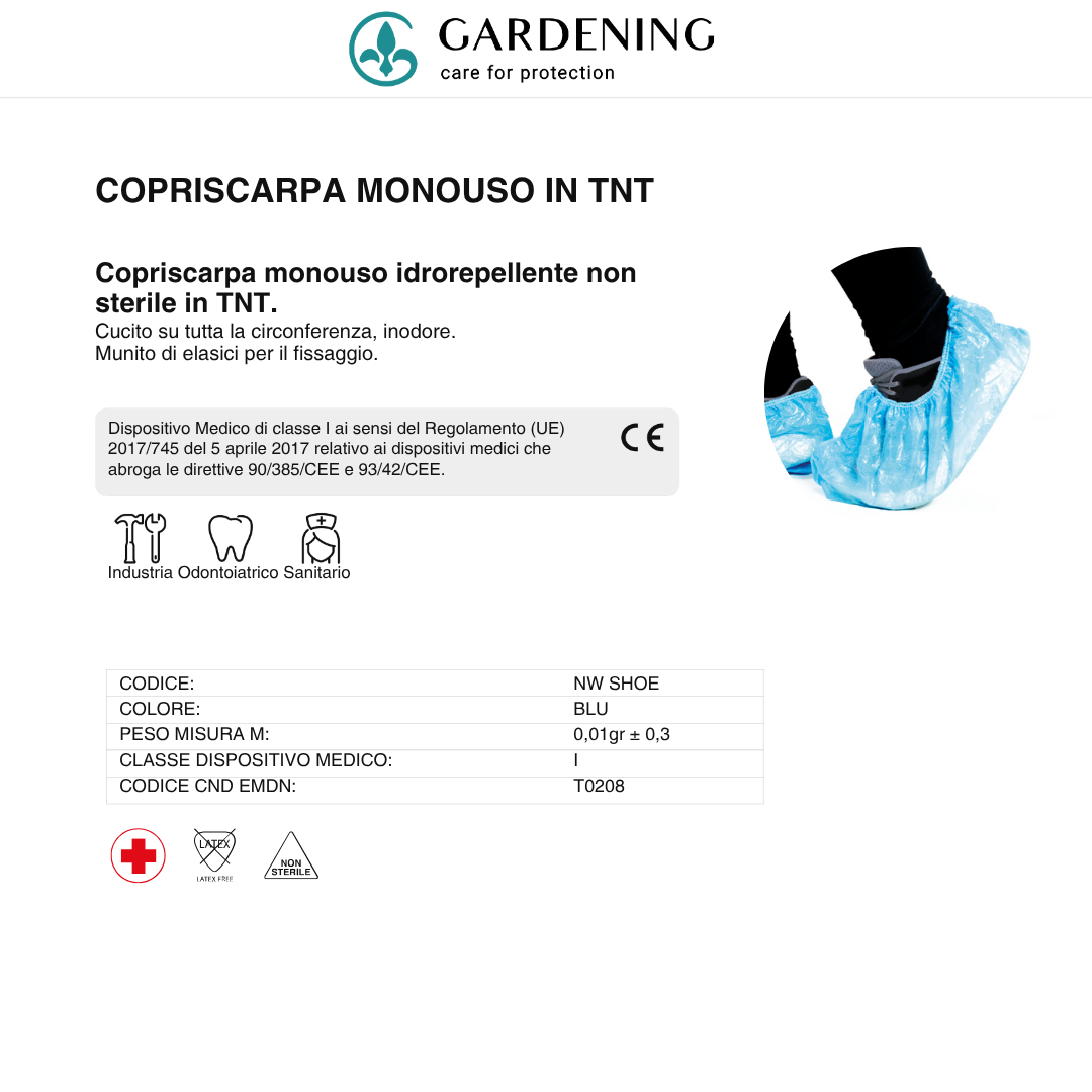 Copriscarpa Monouso in TNT – Protezione e Igiene in Ogni Ambiente