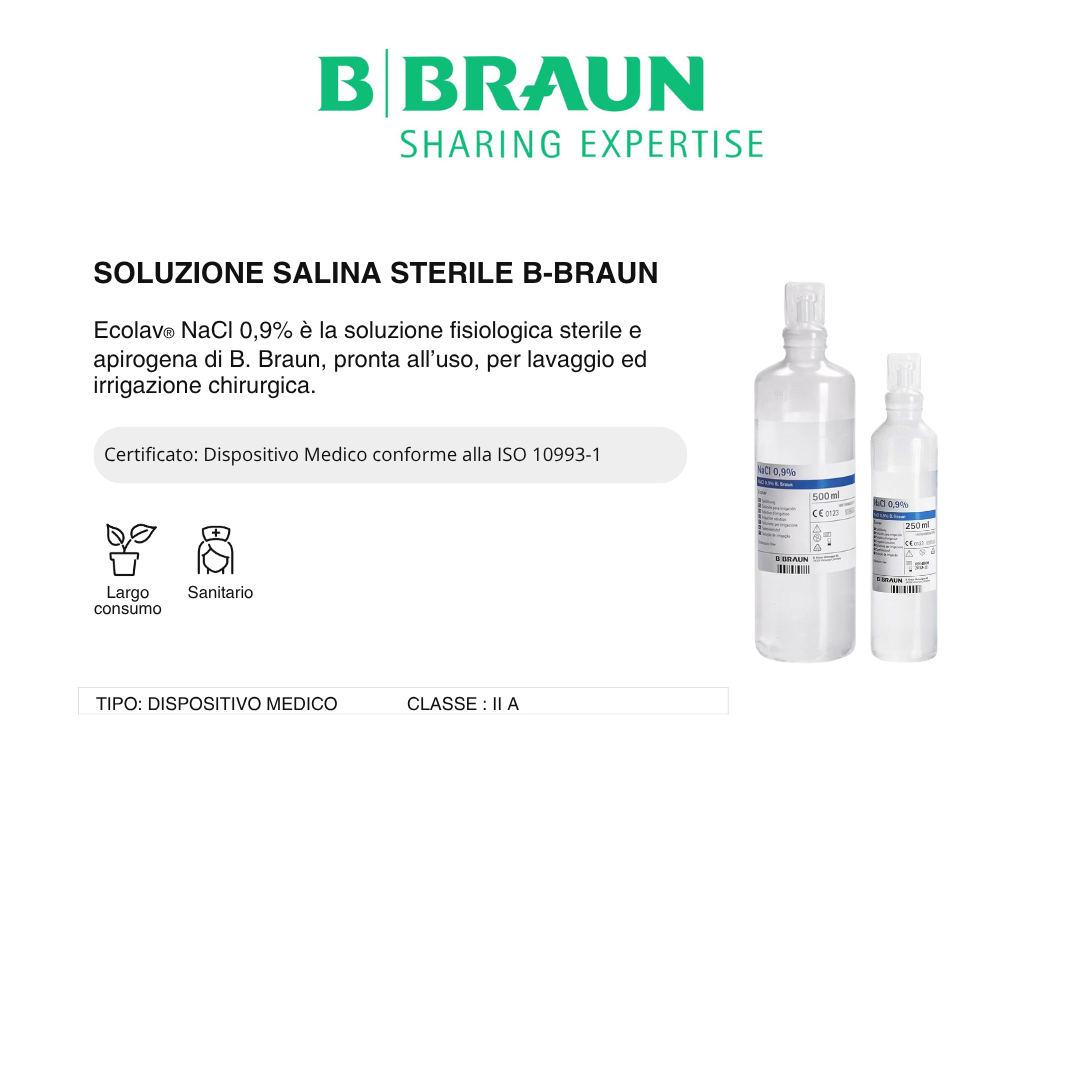 Soluzione Fisiologica Sterile Ecolav® NaCl 0,9% B. Braun