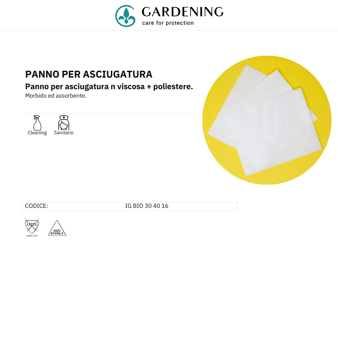 Panno Extra Soft Morbido, Assorbente e Delicato sulla Pelle in Viscosa/Poliestere 27x38 cm Gardening S.r.l.