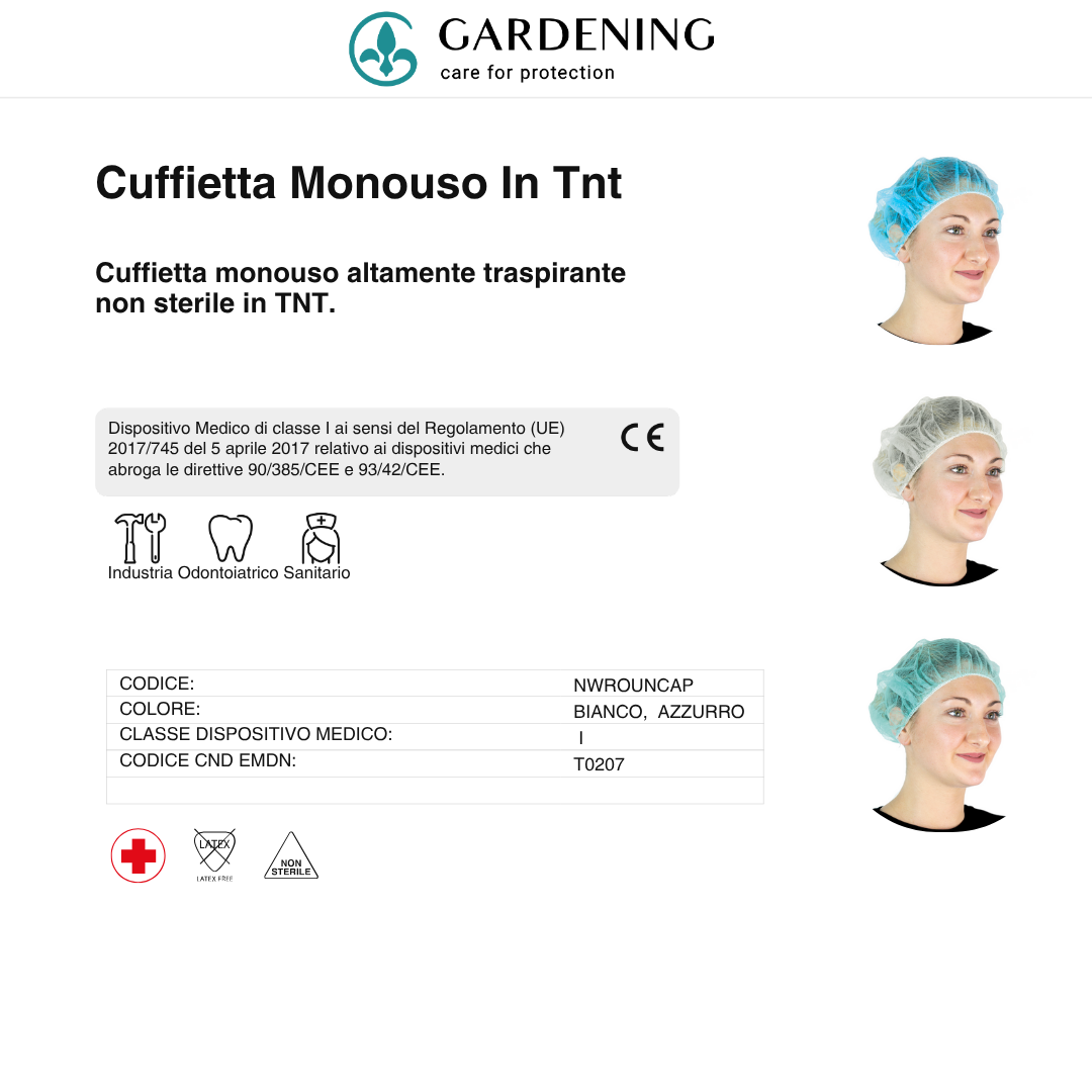 Cuffietta Monouso in TNT – Comfort e Protezione per Ogni Professionista