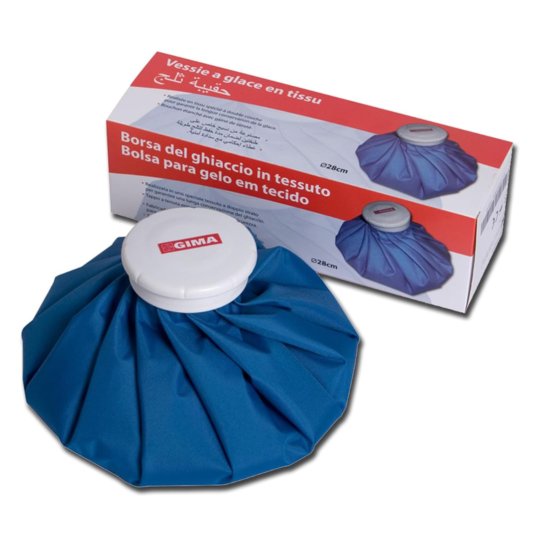 Borsa del Ghiaccio 28 cm con Tappo Grande – Riutilizzabile per Terapia del Freddo - 1 pz Gima S.p.a