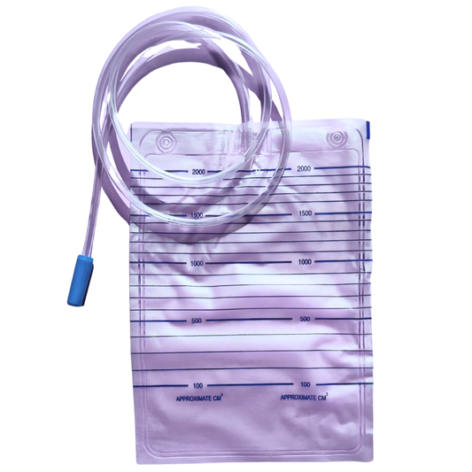 Sacche per Urina Standard 130 cm, Senza Valvola Antireflusso e Senza Scarico, Capienza 2000 ml - Marchio DOC Gardening S.r.l.