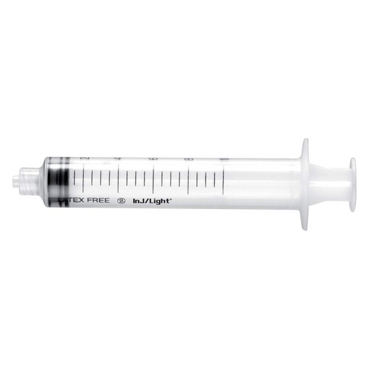 Siringhe Ipodermiche INJ/LIGHT Senza Ago, Cono Luer Lock, Sterile, Monouso, Latex-Free, Volume 1 ml - Conf. 100 pz