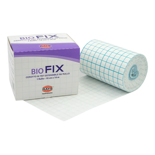 BIOFIX Cerotto in TNT estensibile su Rullo 10cm x 10 mt - Marchio Rays Rays S.p.A.