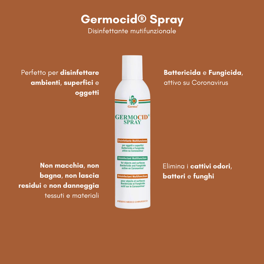 Germocid Spray 400 ml – Disinfettante Multifunzione per Oggetti e Superfici