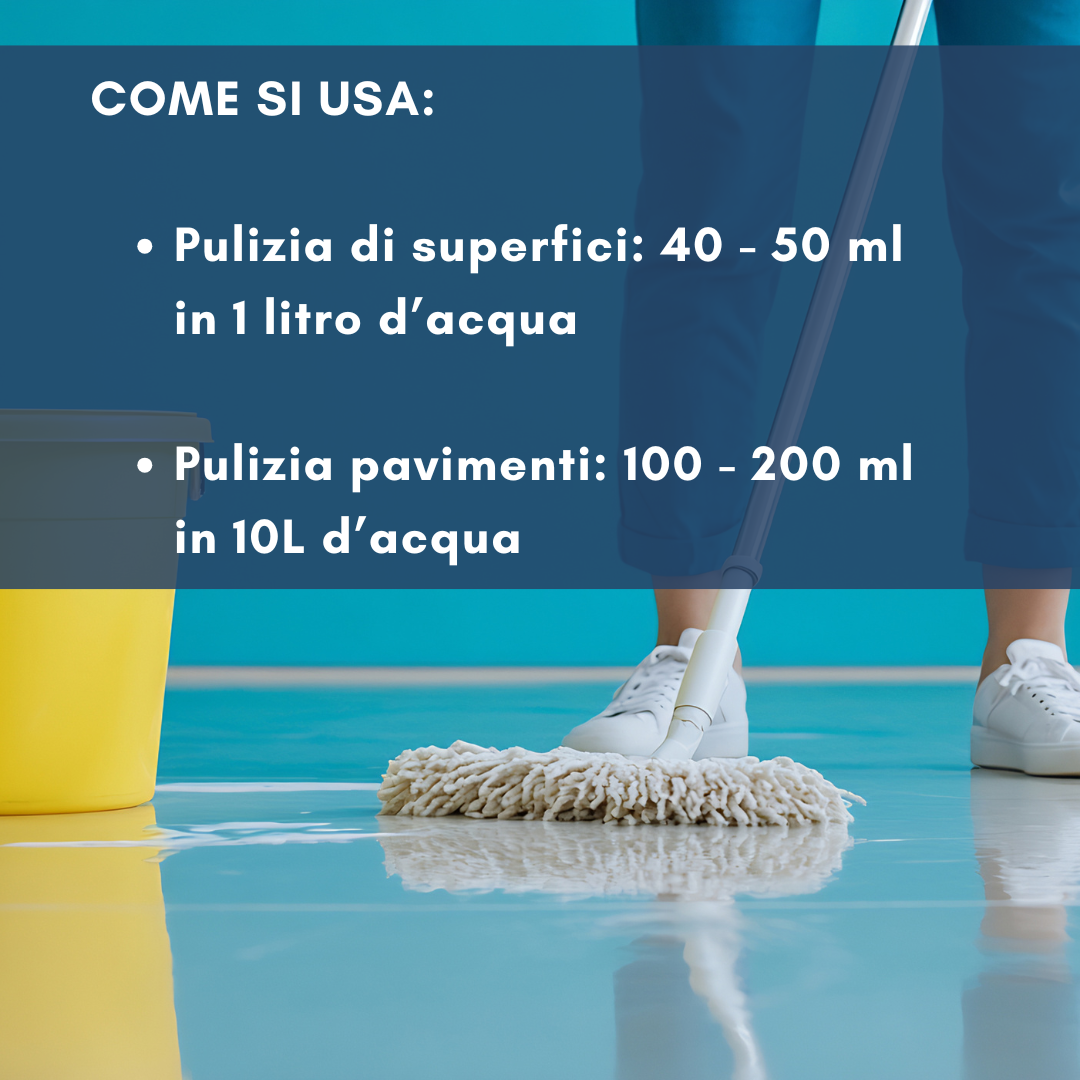 Cloractive Detergente Igienizzante al Cloro Attivo per Pavimenti e Superfici – Azione Candeggiante – 5 Litri LIKOR