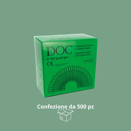 Tamponcini Cotonati Sterili Monouso – Con Manico in Legno (500 pz) Gardening S.r.l.
