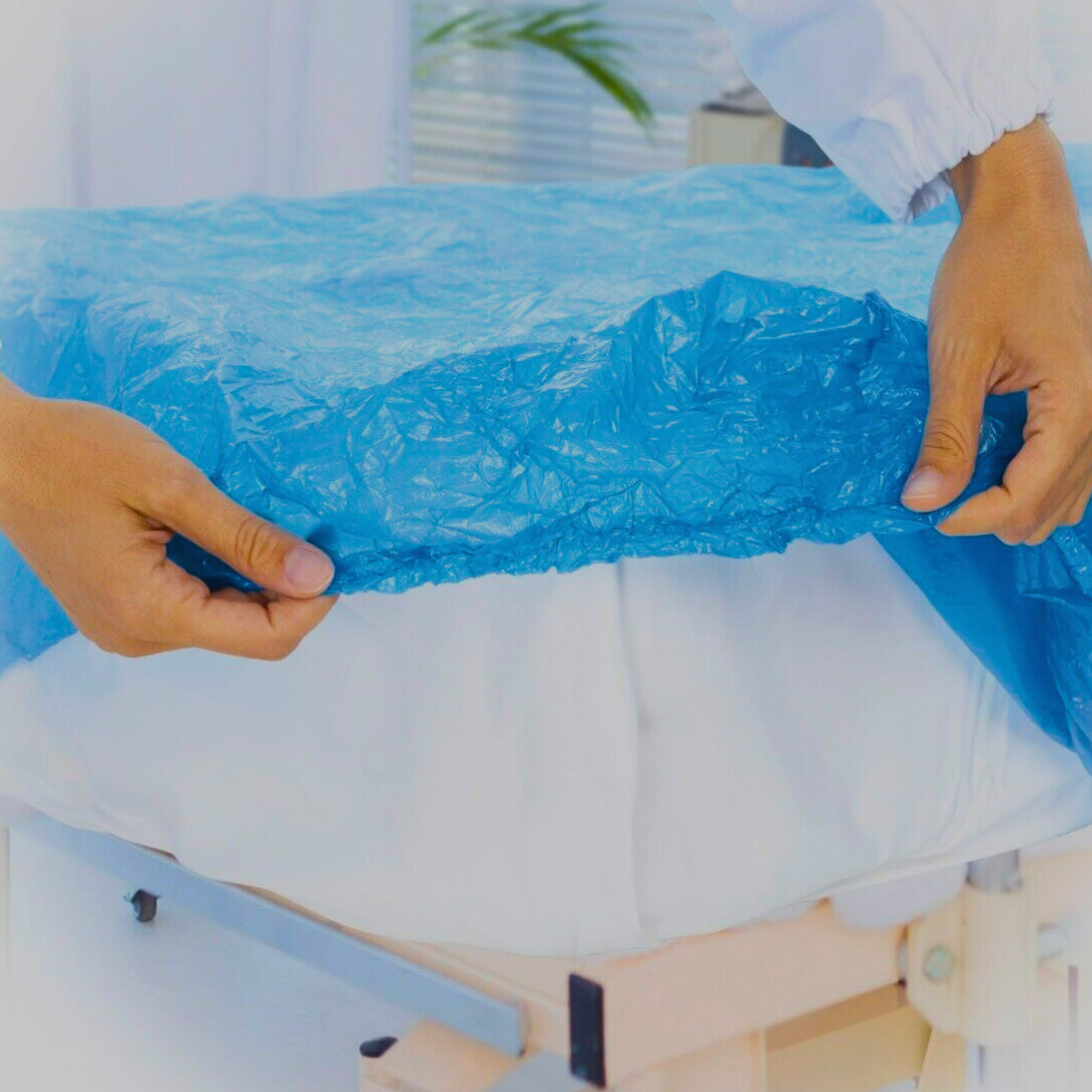Coprimaterasso Monouso In Cpe Impermeabile, Inodore, Color Blu - Marchio DOC Gardening S.r.l.