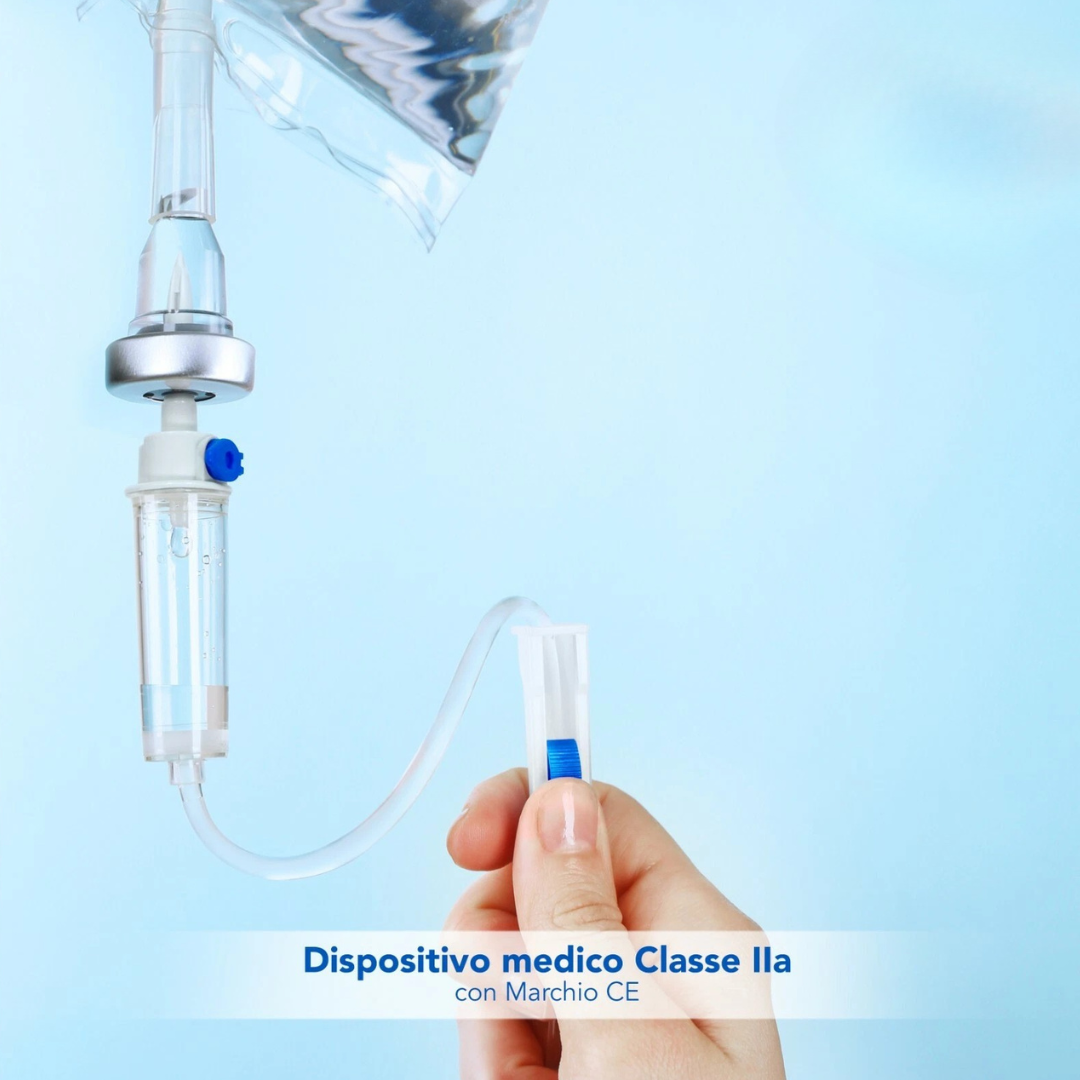 Deflussore Monouso a Y – 2 Vie con Presa d’Aria e Punto Iniezione Senza Ago (25 pz) Gardening S.r.l.