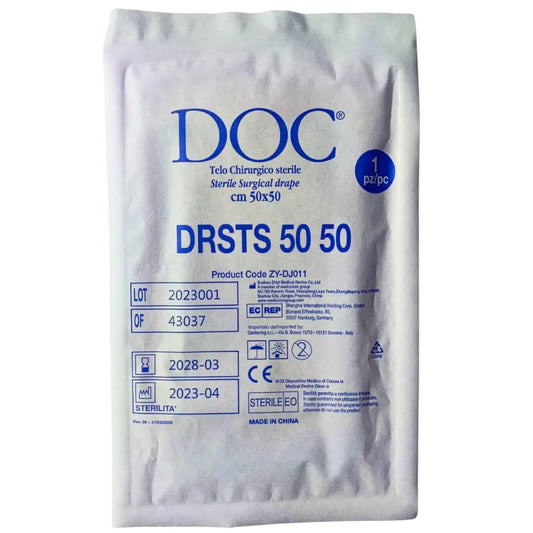 Teli Sterili Chirurgici impermeabile in accoppiato TNT + PE misura 50x50 Gardening S.r.l.